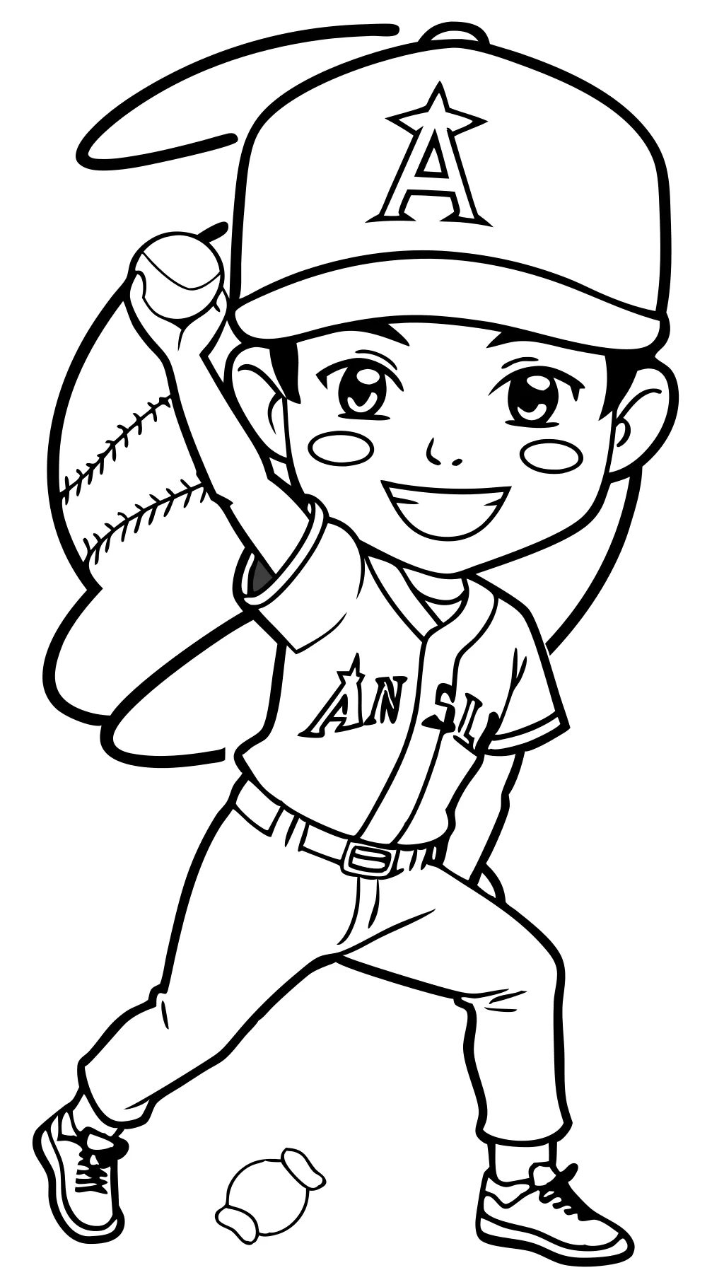 shohei ohtani para colorear